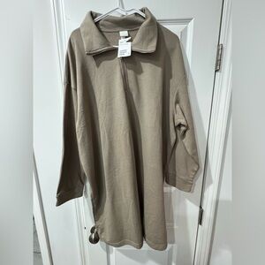 NWT!!! H&M Unisex Beige Zip-Up Sweater/ Sweatshirt
